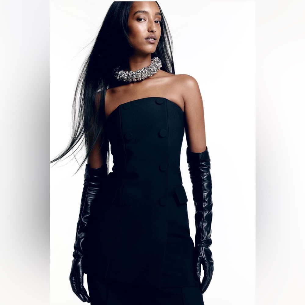 NWT H&M tuxedo mini dress